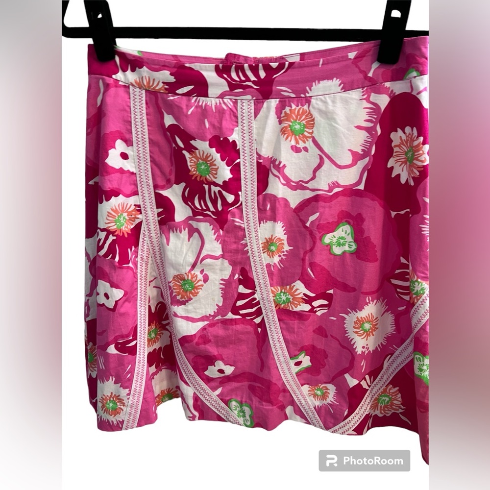 Lilly Pulitzer Size 4 A-line skirt. Rich, bright colors. - Picture 1 of 11